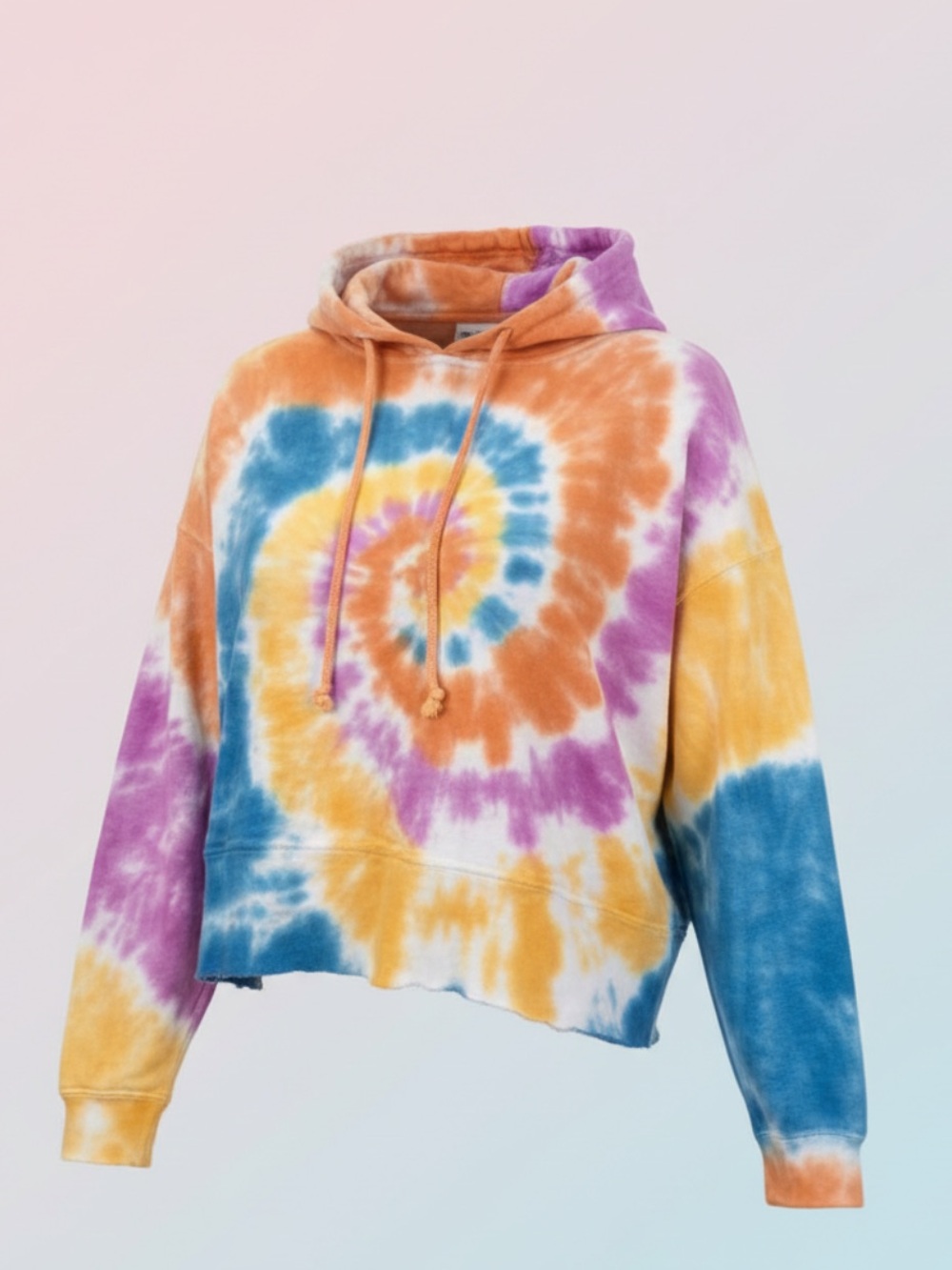 X Revolve Daydreamer cropped Double trouble Spiral Hoodie NWOT